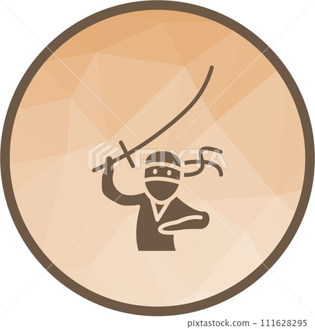 Kenjutsu icon vector image. 111628295