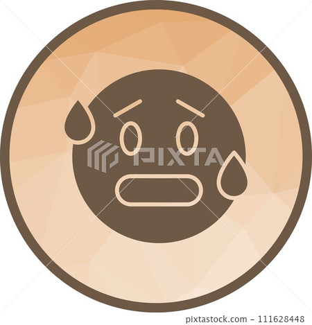 Hot Face icon vector image. 111628448