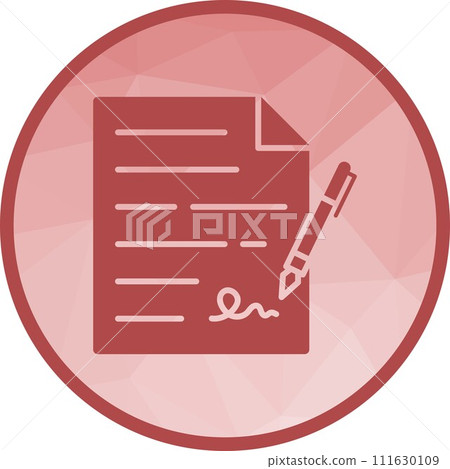Contract icon vector image. Contract icon vector image. 111630109