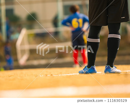 players playing soccer 111630329