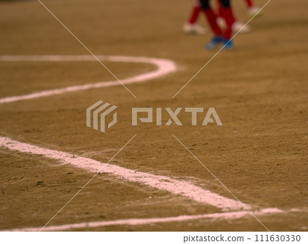 players playing soccer 111630330