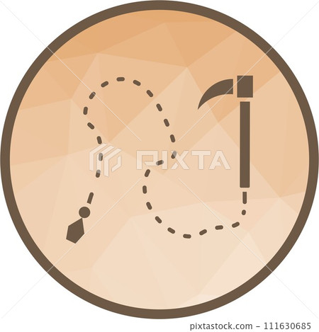 Chain Sickle icon vector image. 111630685