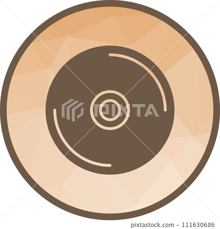 CD icon vector image. 111630686