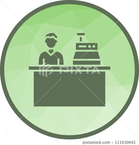 Cashier icon vector image. 111630691