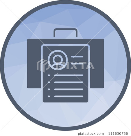 Business Profile icon vector image. 111630766