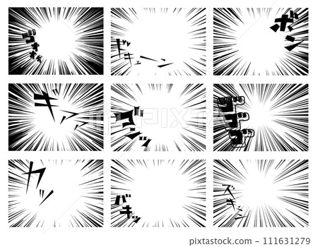 Manga characters Comic sound effects 111631279