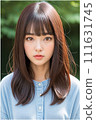 [AI] Young woman facing forward 111631745
