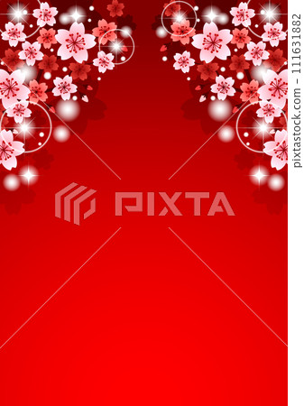 red, glitter, cherry blossom, background, illustration, cute, flower, spring, vertical red, glitter, cherry blossom, background, illustration, cute, flower, spring, vertical 111631882
