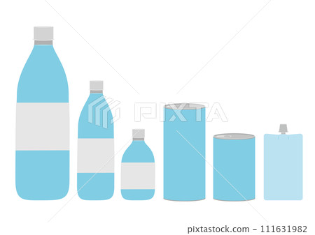 飲用水插畫套裝_淺藍色2 111631982