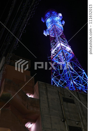 Fukushima city radio tower at night Fukushima city radio tower at night 111632015