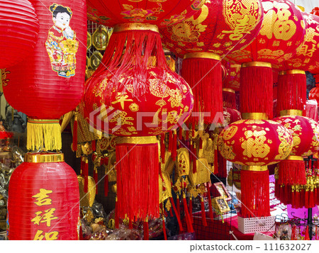 曼谷，泰國唐人街紅燈籠 / 曼谷，泰國 111632027