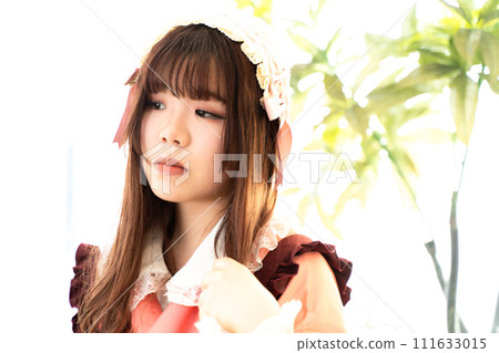 Japanese style lolita fashion woman Japanese style lolita fashion woman 111633015
