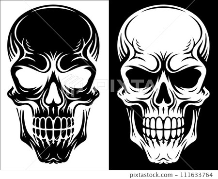 Human Skull Cartoon Illustration Human Skull Cartoon Illustration 111633764