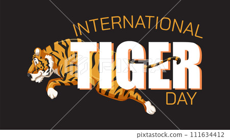 International Tiger Day Celebration Design 111634412