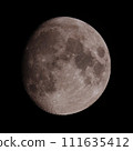 Sharp moon photographed with an astronomical telescope 111635412
