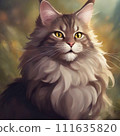 Cat shining in the light 111635820
