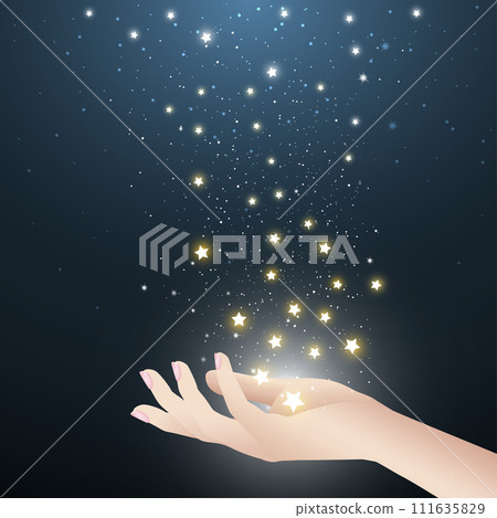 stars falling in hand stars falling in hand 111635829