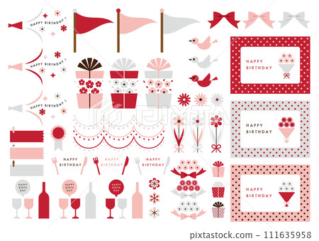 擴音器等生日套裝材料 111635958