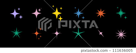 Brutalist shapes for swiss minimal style design. Trendy geometric postmodern primitive figures. Brutalist bauhaus contemporary star line and forms. Vector Brutalist shapes for swiss minimal style design. Trendy geometric postmodern primitive figures. Brutalist bauhaus contemporary star line and forms. Vector 111636005