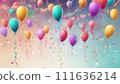 Balloons dancing in the sky 111636214