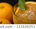 Cold carbonated, orange and mint 111636351
