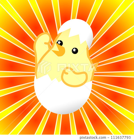 小雞做拳頭幫浦的插圖 小雞做拳頭幫浦的插圖 111637793