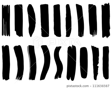 筆觸18種設定黑色 筆觸18種設定黑色 111638387