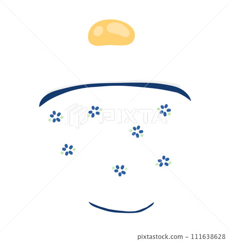 Japanese Rice With Raw Egg Tamago Kake Gohan Cartoon illustration Japanese Food 111638628