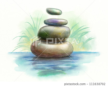 Meditation stones 111638702