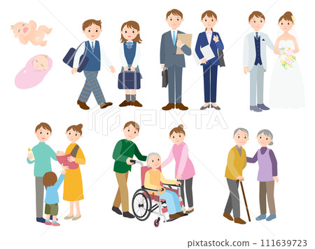 人生里程碑的插圖集 111639723