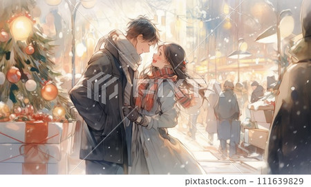 Christmas present and couple_2 Christmas present and couple_2 111639829