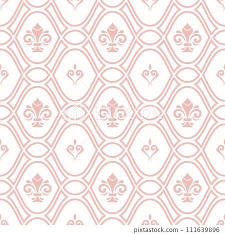 Seamless Pattern With Few Royal Lilies Seamless Pattern With Few Royal Lilies 111639896