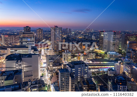 [Kanagawa Prefecture] Kawasaki city center/city night view 111640382