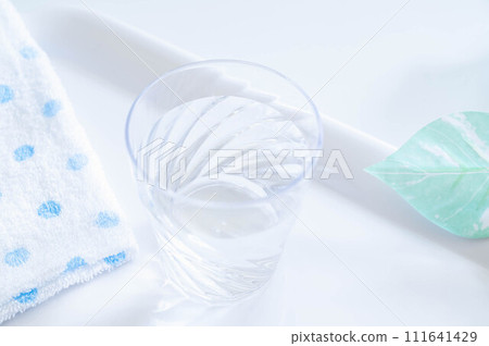 water in a tritan glass 111641429