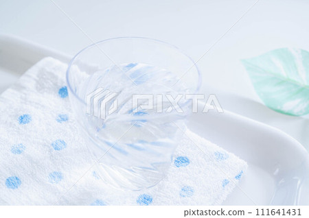 water in a tritan glass 111641431