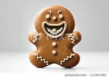The hero of the classic plump Gingerbread cookie . Generative AI The hero of the classic plump Gingerbread cookie . Generative AI 111641462