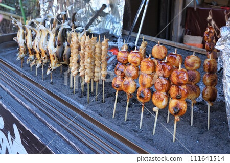 Fukuroda Falls Shop Salt-grilled Ayu Dango Fukuroda Falls Shop Salt-grilled Ayu Dango 111641514