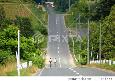 Hokkaido bicycle and roller coaster road Hokkaido bicycle and roller coaster road 111641633