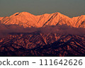 Tateyama mountain peak in the evening 111642626