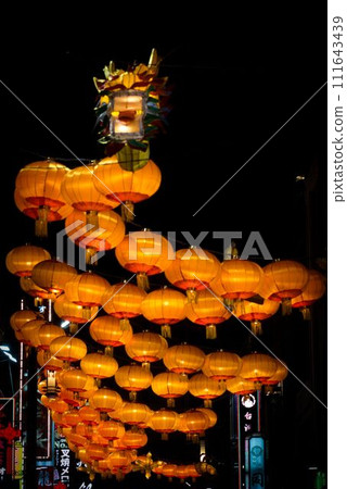 Dragon lantern on main street Dragon lantern on main street 111643439