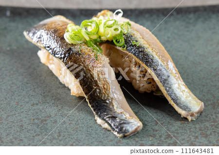 Delicious grilled sardine sushi Delicious grilled sardine sushi 111643481