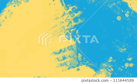 Abstract Blue Yellow paint Background. Vector illustration design 111644589