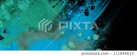 Modern blue flow background on black. Liquid shape in color banner. Modern blue flow background on black. Liquid shape in color banner. 111644613