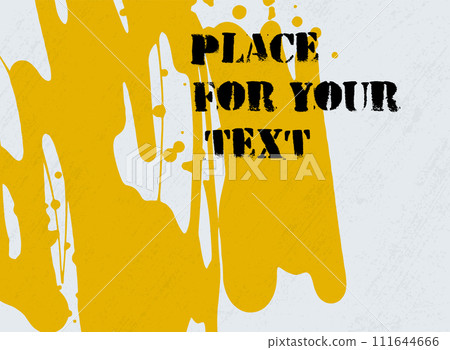 Abstract creative header. Hand Drawn ink texture. 111644666