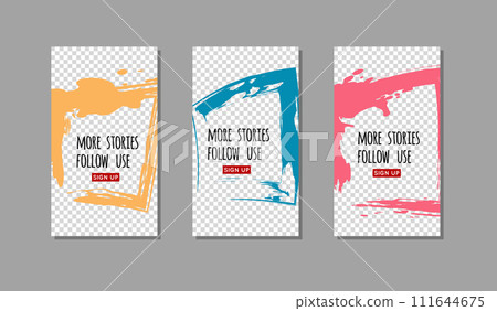 Color ink brush stroke on white background. Color ink brush stroke on white background. 111644675