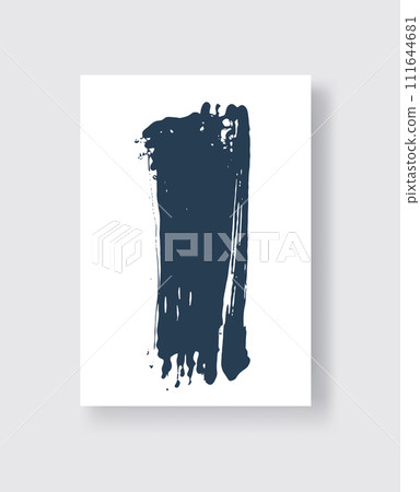 Abstract ink brush banners with grunge effect Abstract ink brush banners with grunge effect 111644681