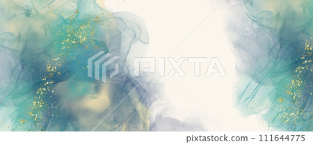 Luxury orange abstract background of marble liquid ink art. Vector illustration. Luxury orange abstract background of marble liquid ink art. Vector illustration. 111644775
