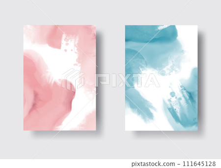 Abstract watercolor banner set. Watercolour vector design element. Abstract watercolor banner set. Watercolour vector design element. 111645128