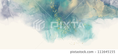 Luxury orange abstract background of marble liquid ink art. Vector illustration. Luxury orange abstract background of marble liquid ink art. Vector illustration. 111645155