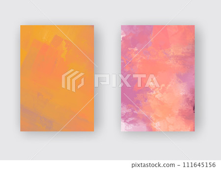 Vector banner abstract paints shapes collection isolated on white background. Vector banner abstract paints shapes collection isolated on white background. 111645156